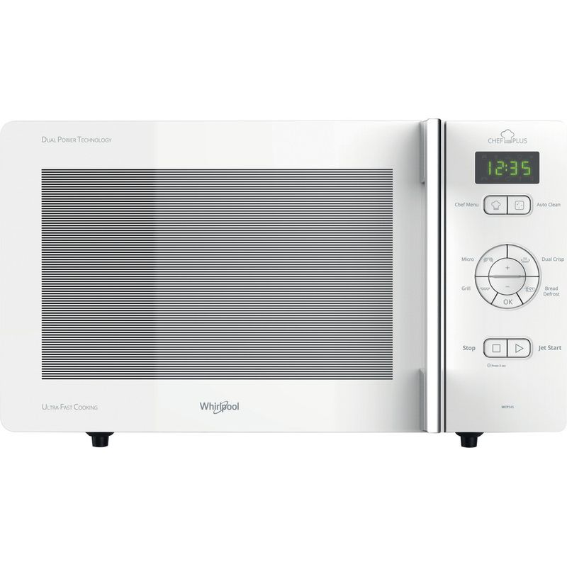 Whirlpool Four micro-ondes Pose-libre MCP 345 WH Blanc Electronique 25 Micro-ondes + gril 800 Frontal