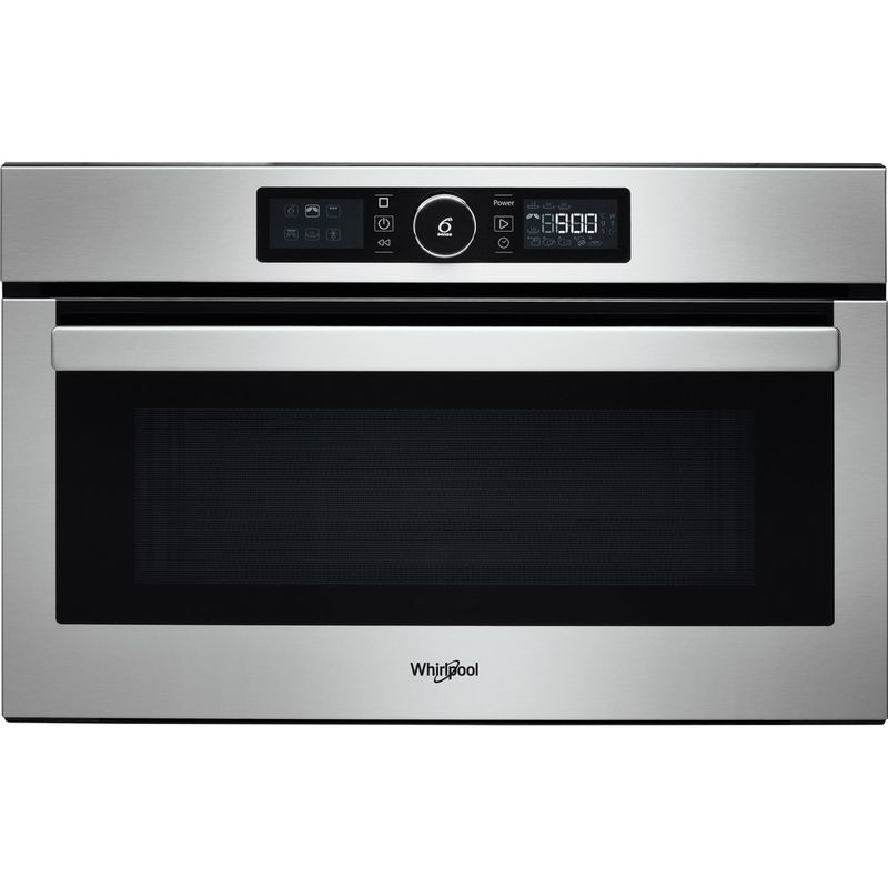 Whirlpool Four micro-ondes Encastrable AMW 730/IX Acier inoxydable Electronique 31 Micro-ondes + gril 1000 Frontal