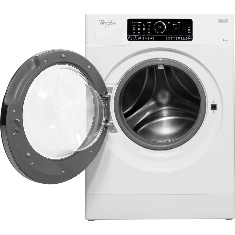 Whirlpool-Lave-linge-Pose-libre-FSCR80430-Blanc-Lave-linge-frontal-A----Frontal-open