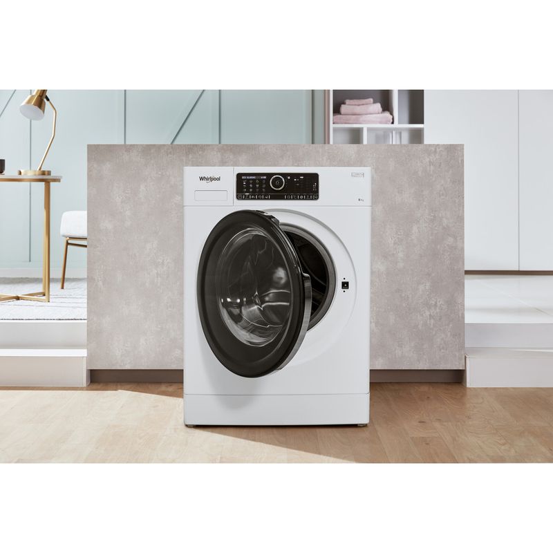 Whirlpool-Lave-linge-Pose-libre-FSCR80430-Blanc-Lave-linge-frontal-A----Lifestyle-frontal-open