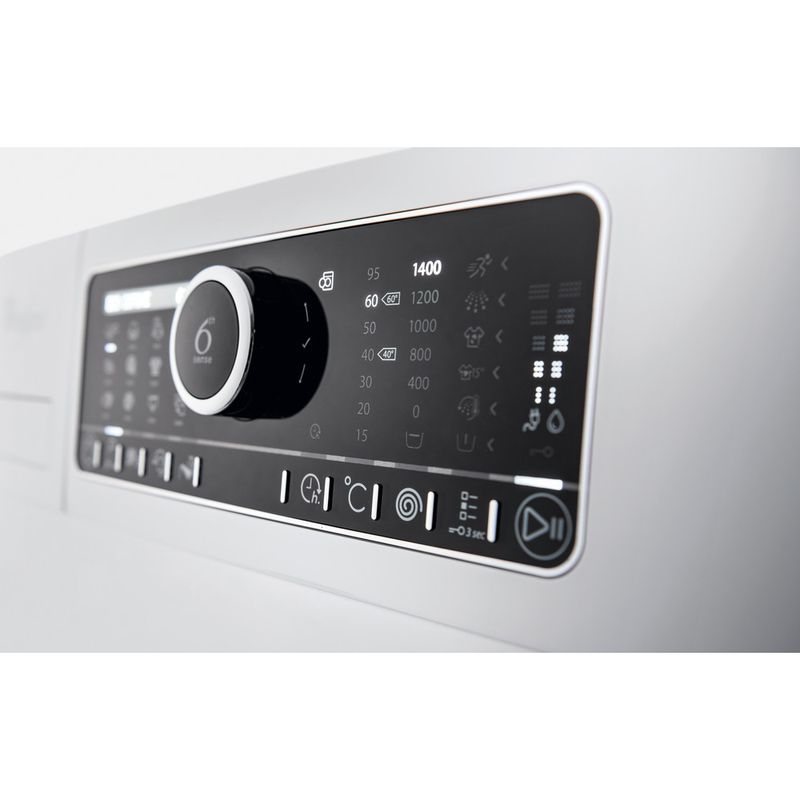 Whirlpool-Lave-linge-Pose-libre-FSCR80430-Blanc-Lave-linge-frontal-A----Control-panel