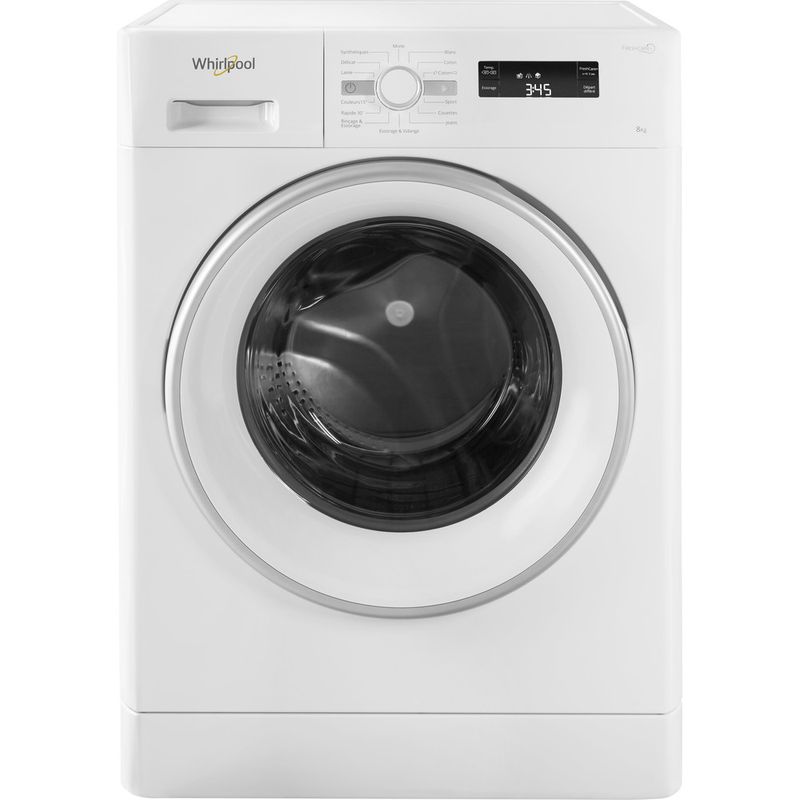 Whirlpool-Lave-linge-Pose-libre-FWF81483WS-FR-Blanc-Lave-linge-frontal-A----Frontal