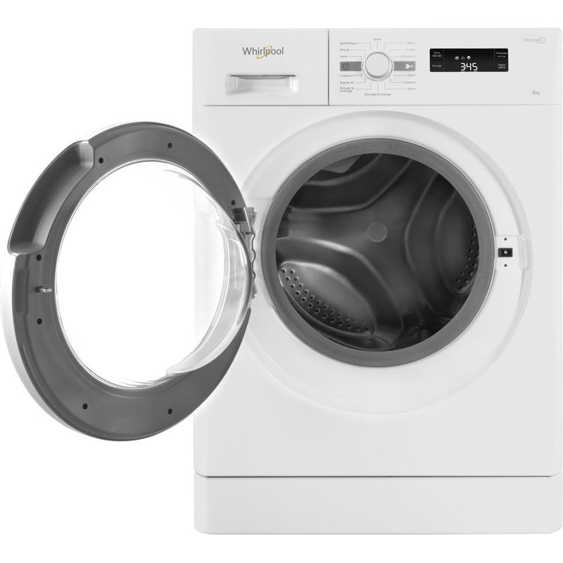 Whirlpool-Lave-linge-Pose-libre-FWF81483WS-FR-Blanc-Lave-linge-frontal-A----Frontal-open