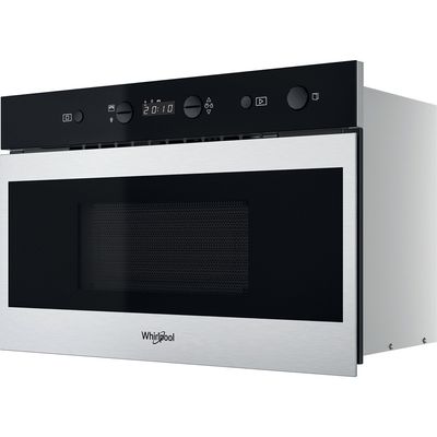 Whirlpool-Four-micro-ondes-Encastrable-W7-MN810-Acier-inoxydable-Electronique-22-Micro-ondes-uniquement-750-Perspective