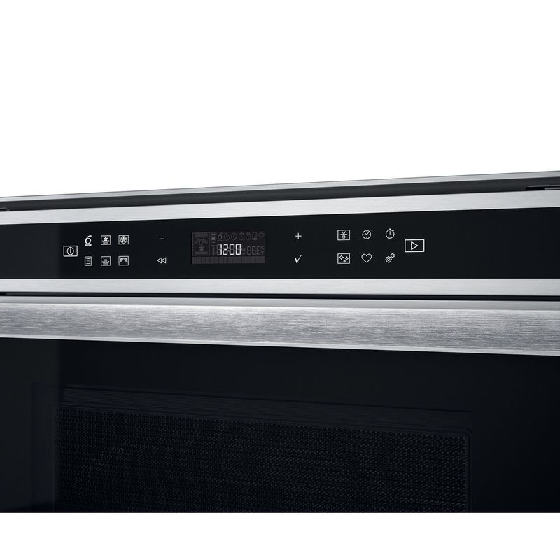 Whirlpool-Four-micro-ondes-Encastrable-W6-MW461-Acier-inoxydable-Electronique-40-Micro-ondes-Combine-900-Control-panel