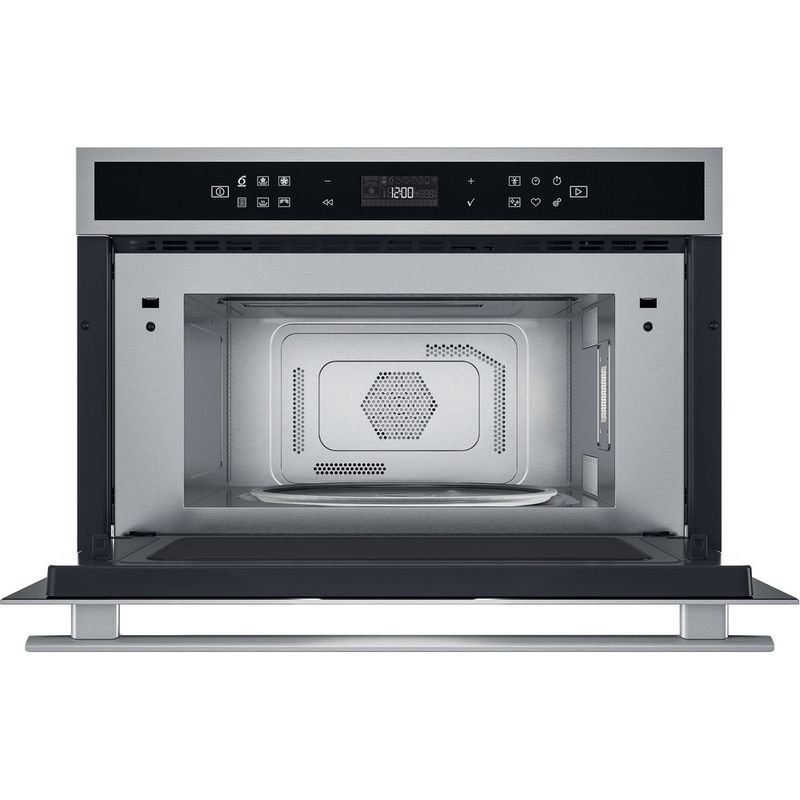 Whirlpool-Four-micro-ondes-Encastrable-W6-MD460-Acier-inoxydable-Electronique-31-Micro-ondes-Combine-1000-Frontal-open