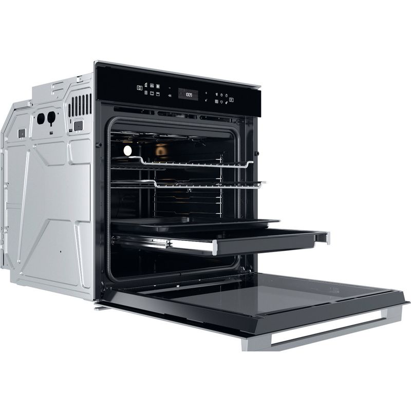 Whirlpool Four Encastrable W7 OM4 4S1 P BL Electrique A+ Perspective open