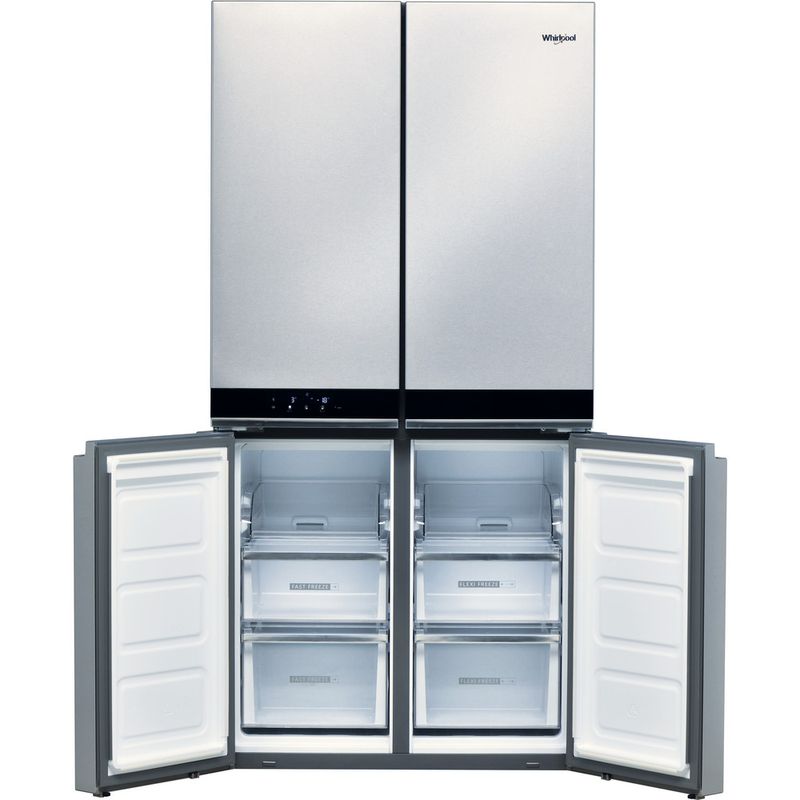 Whirlpool-Americain-Pose-libre-WQ9-B1L-Inox-Perspective-open