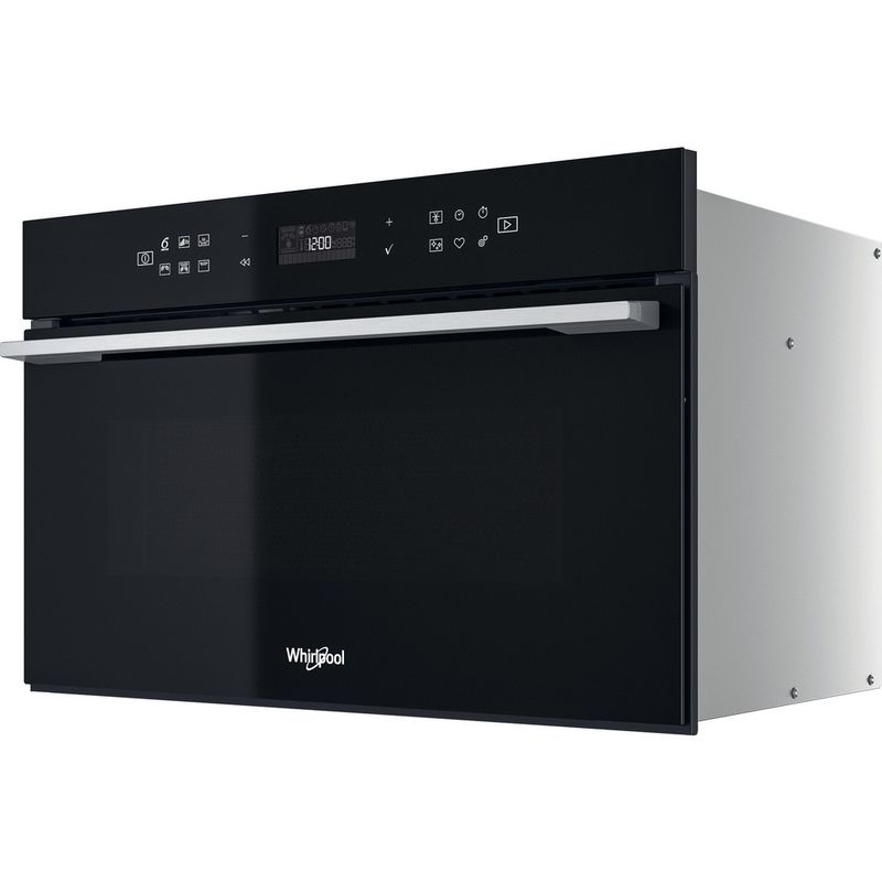 Whirlpool-Four-micro-ondes-Encastrable-W7-MD440-NB-Noir-Electronique-31-Micro-ondes---gril-1000-Perspective