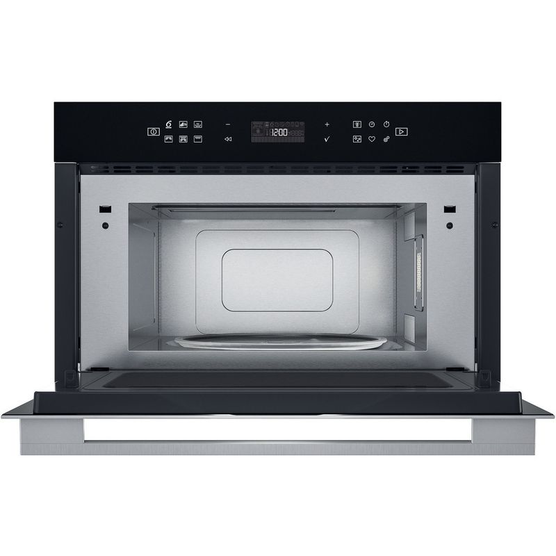 Whirlpool-Four-micro-ondes-Encastrable-W7-MD440-NB-Noir-Electronique-31-Micro-ondes---gril-1000-Frontal-open