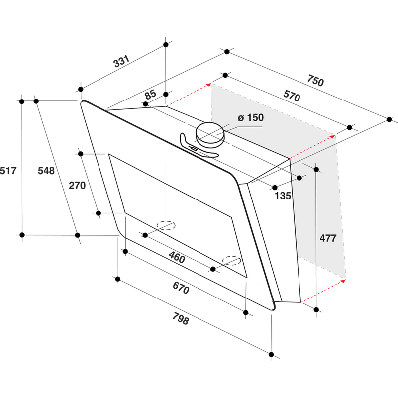 Whirlpool-Hotte-Encastrable-AKR-855-1-G-BL-Blanc-Mural-Electronique-Technical-drawing