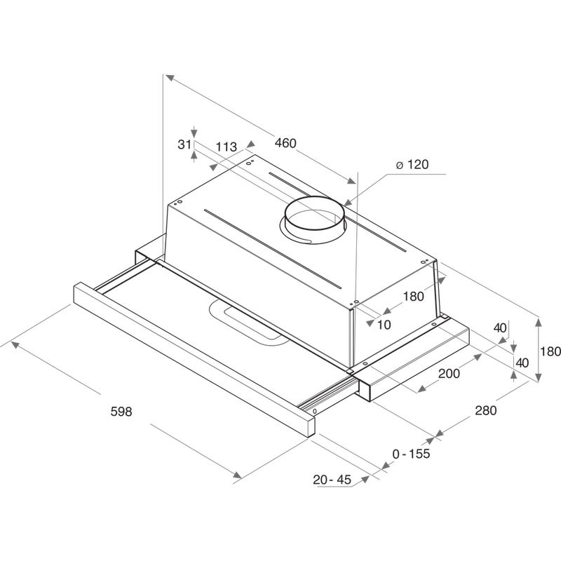 Whirlpool-Hotte-Encastrable-AKR-749-1-NB-Noir-Encastrable-Mecanique-Technical-drawing