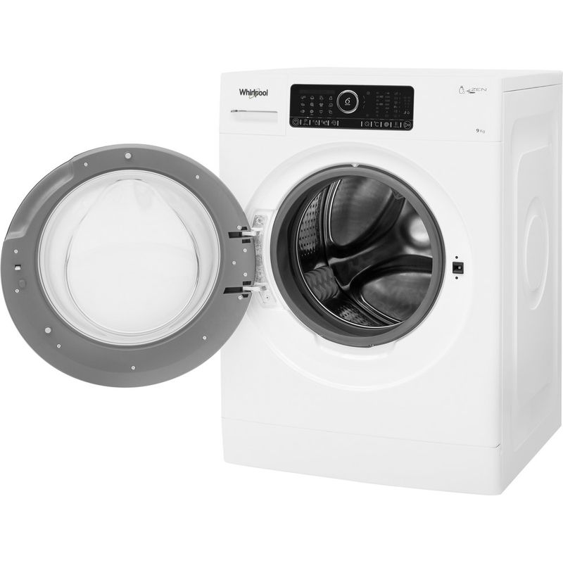 Whirlpool-Lave-linge-Pose-libre-ZENDOSE9-Blanc-Lave-linge-frontal-A----Perspective-open