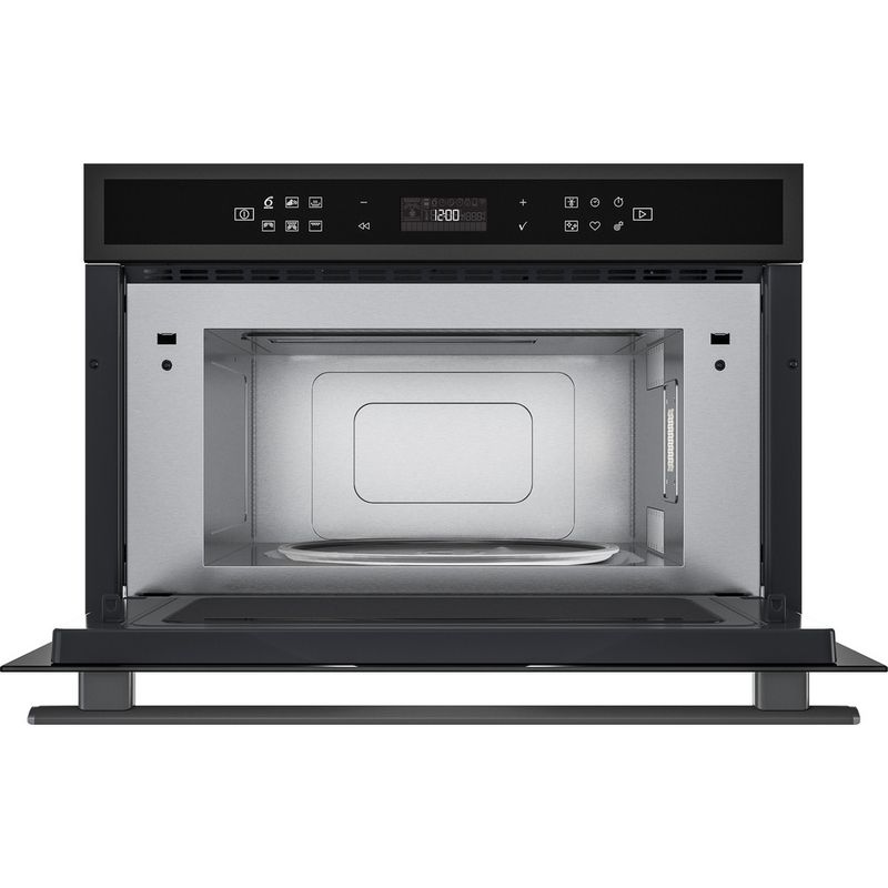 Whirlpool Four micro-ondes Encastrable W6 MD440 BSS Acier noir Electronique 31 Micro-ondes + gril 1000 Frontal open
