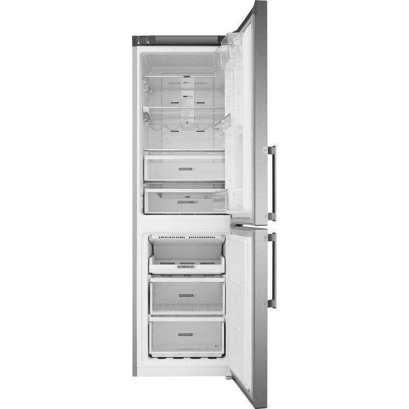 Whirlpool-Combine-refrigerateur-congelateur-Pose-libre-W7-832T-MX-H-Miroir-Inox-2-portes-Frontal-open