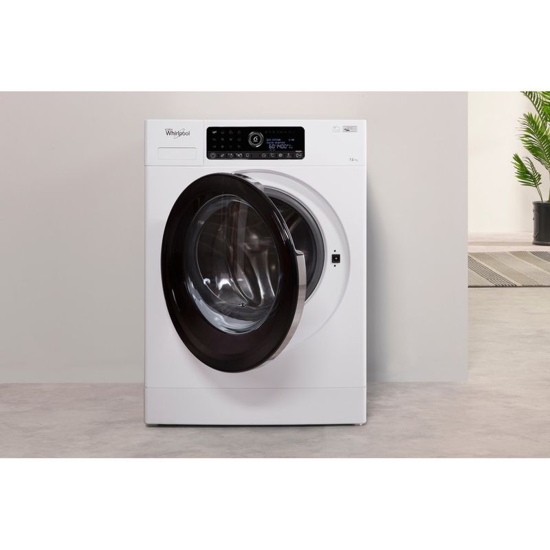 Whirlpool-Lave-linge-Pose-libre-ZENDOSE12-Blanc-Lave-linge-frontal-A----Lifestyle-frontal-open
