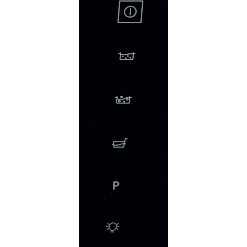 Whirlpool Hotte Encastrable WHVF 63F LT K Noir Pose-libre Electronique Control panel