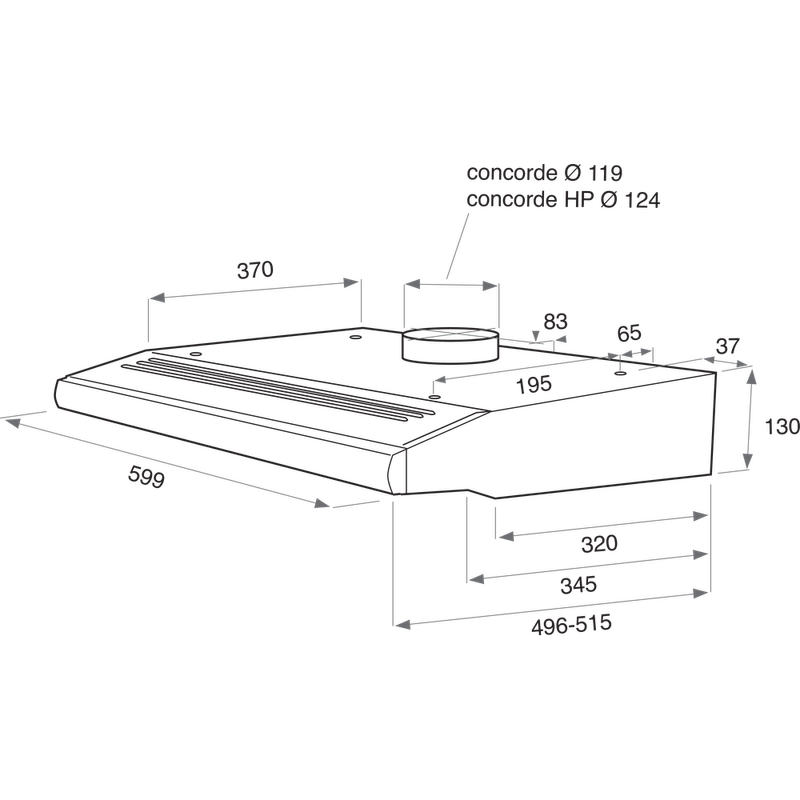 Whirlpool-Hotte-Encastrable-AKR441-2IX-Inox-Mural-Mecanique-Technical-drawing