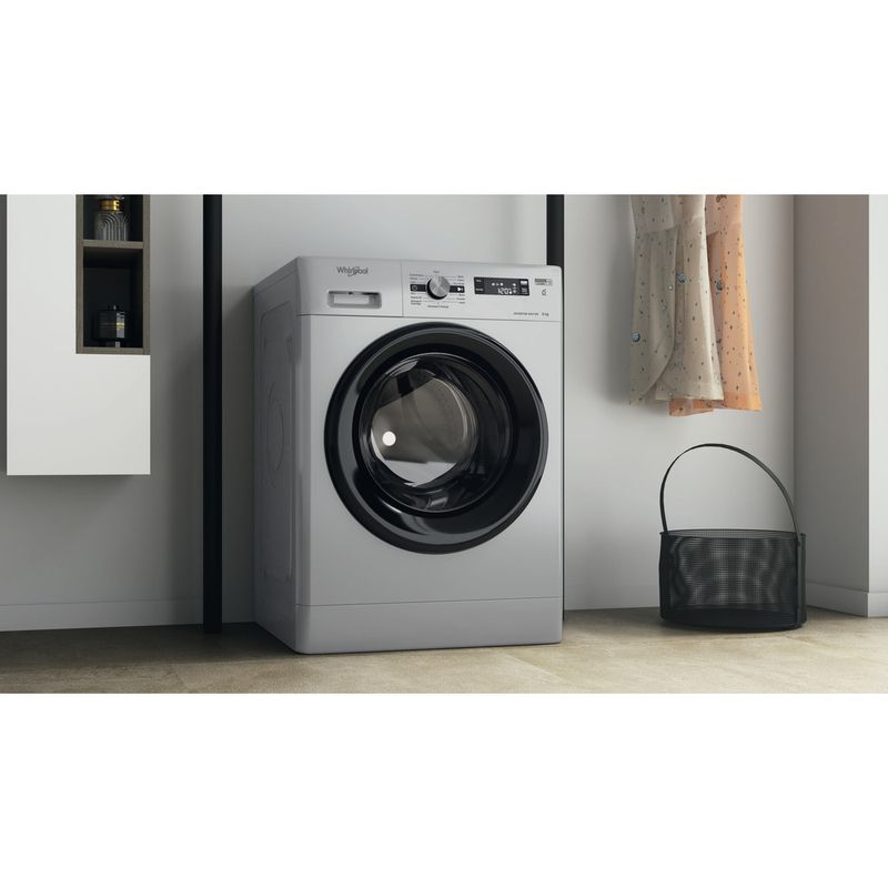 Whirlpool Lave-linge Pose-libre FFS 9248 SB FR Argent Lave-linge frontal C Lifestyle perspective