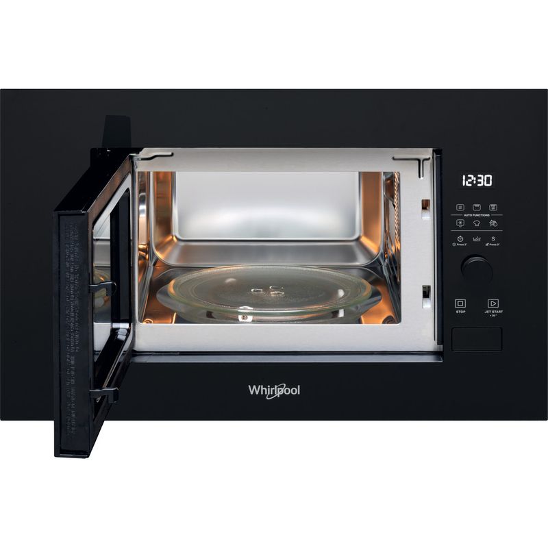 Whirlpool-Four-micro-ondes-Encastrable-WMF200G-NB-Noir-Electronique-20-Micro-ondes---gril-800-Frontal-open