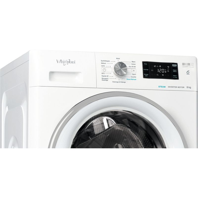 Whirlpool-Lave-linge-Pose-libre-FFBC-8448-SV-FR-Blanc-Lave-linge-frontal-C-Control-panel