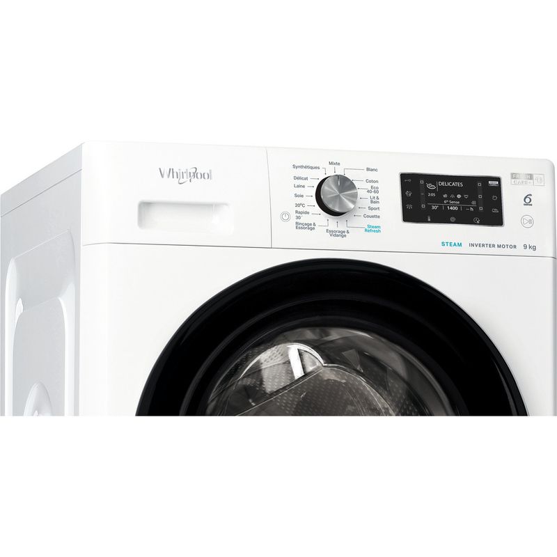 Whirlpool-Lave-linge-Pose-libre-FFDB-9448-BV-FR-Blanc-Lave-linge-frontal-C-Control-panel