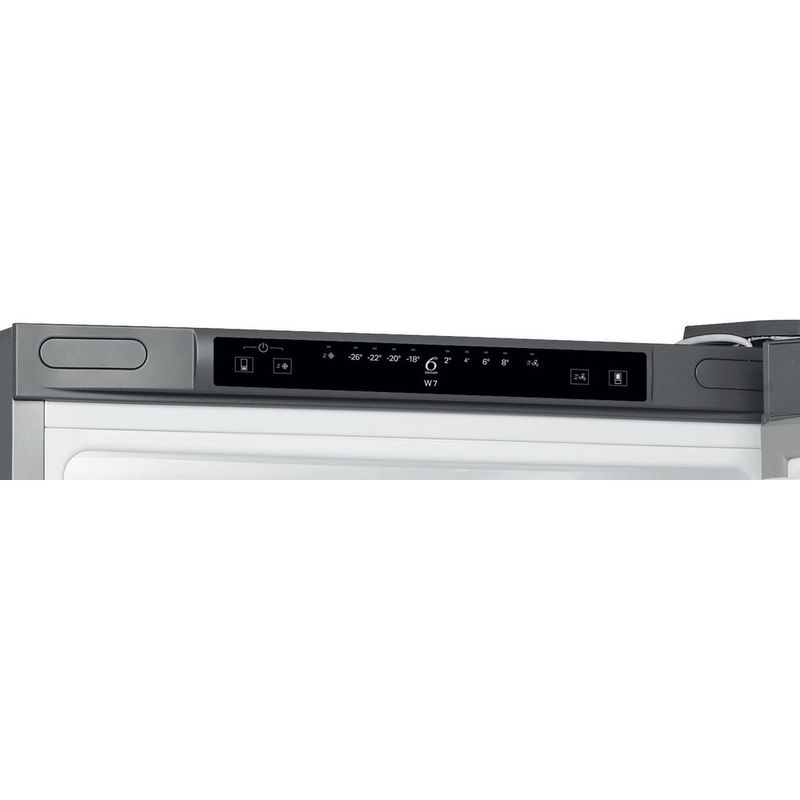 Whirlpool-Combine-refrigerateur-congelateur-Pose-libre-W7-831A-OX-Optic-Inox-2-portes-Control-panel