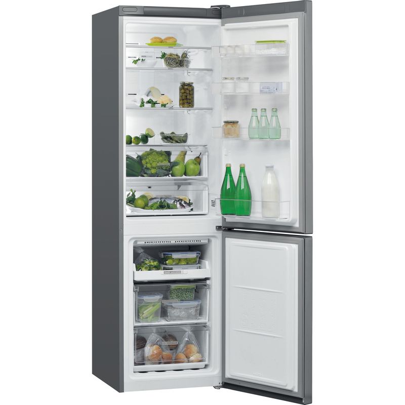 Whirlpool-Combine-refrigerateur-congelateur-Pose-libre-W7-911O-OX-Optic-Inox-2-portes-Perspective-open