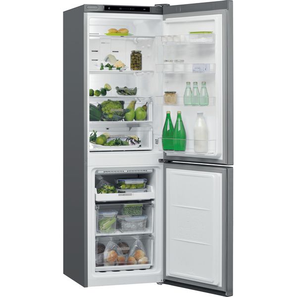 Whirlpool-Combine-refrigerateur-congelateur-Pose-libre-W7-811I-OX-Optic-Inox-2-portes-Perspective-open