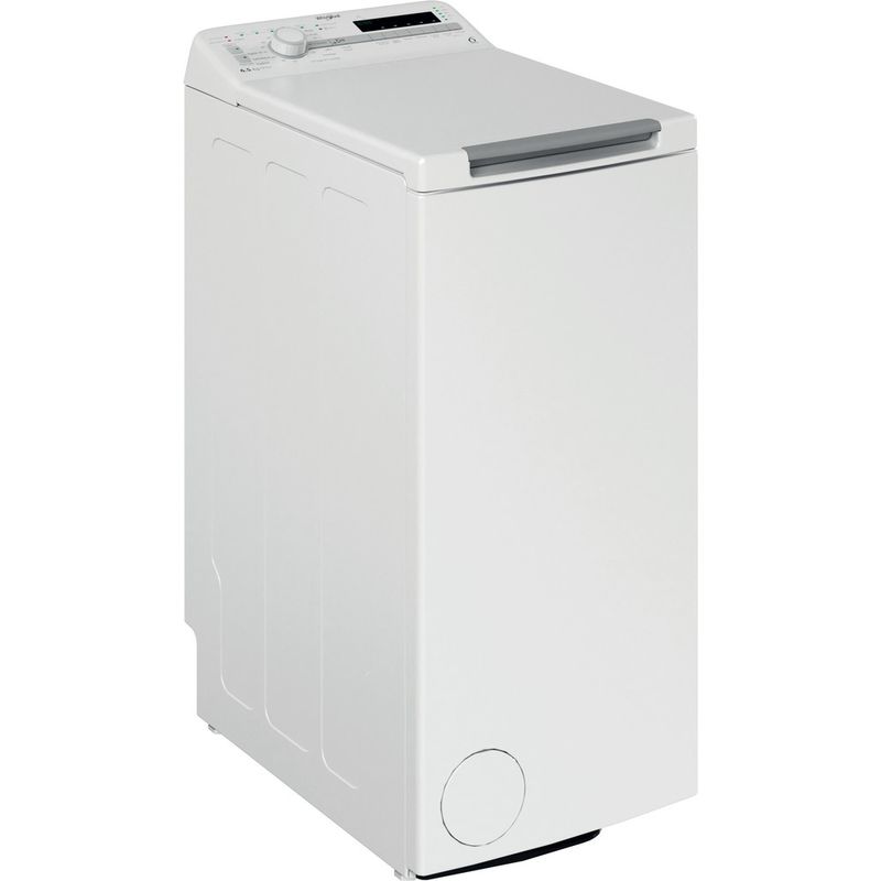 Whirlpool Lave-linge Pose-libre TDLR 65230S FRN Blanc Lave-linge top D Perspective