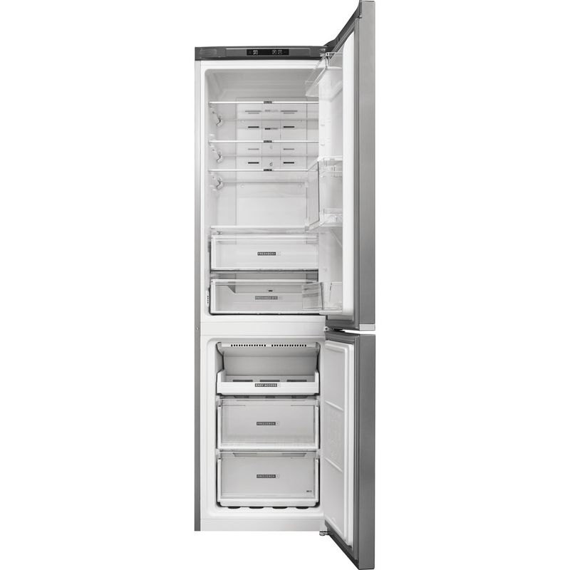Whirlpool-Combine-refrigerateur-congelateur-Pose-libre-W7-911I-OX-AQUA-Optic-Inox-2-portes-Frontal-open