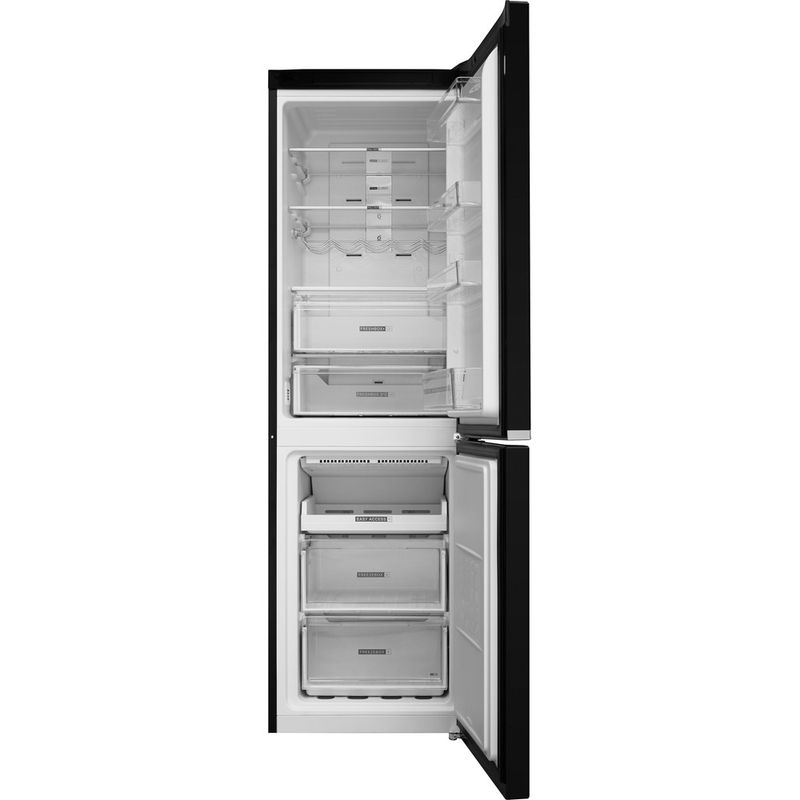 Whirlpool-Combine-refrigerateur-congelateur-Pose-libre-W7-821O-K-Noir-2-portes-Frontal-open