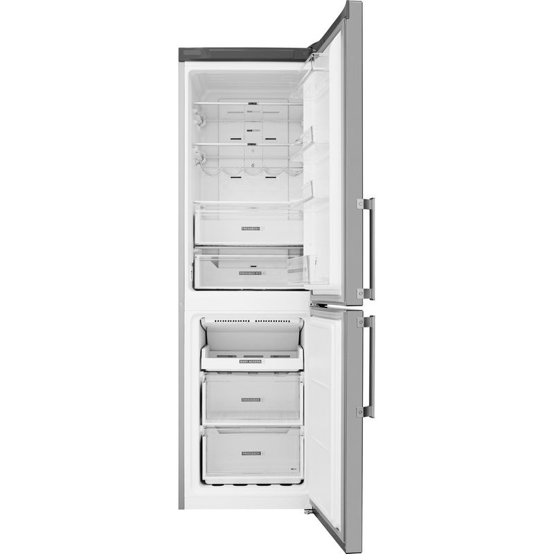 Whirlpool-Combine-refrigerateur-congelateur-Pose-libre-W7-821O-OX-H-Optic-Inox-2-portes-Frontal-open