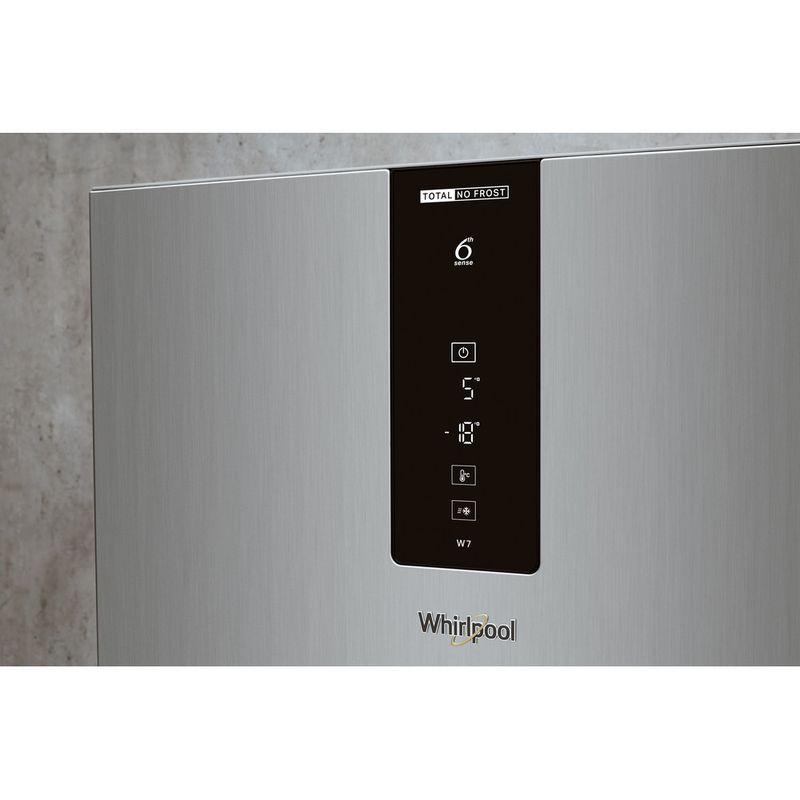 Whirlpool-Combine-refrigerateur-congelateur-Pose-libre-W7-821O-OX-H-Optic-Inox-2-portes-Lifestyle-control-panel