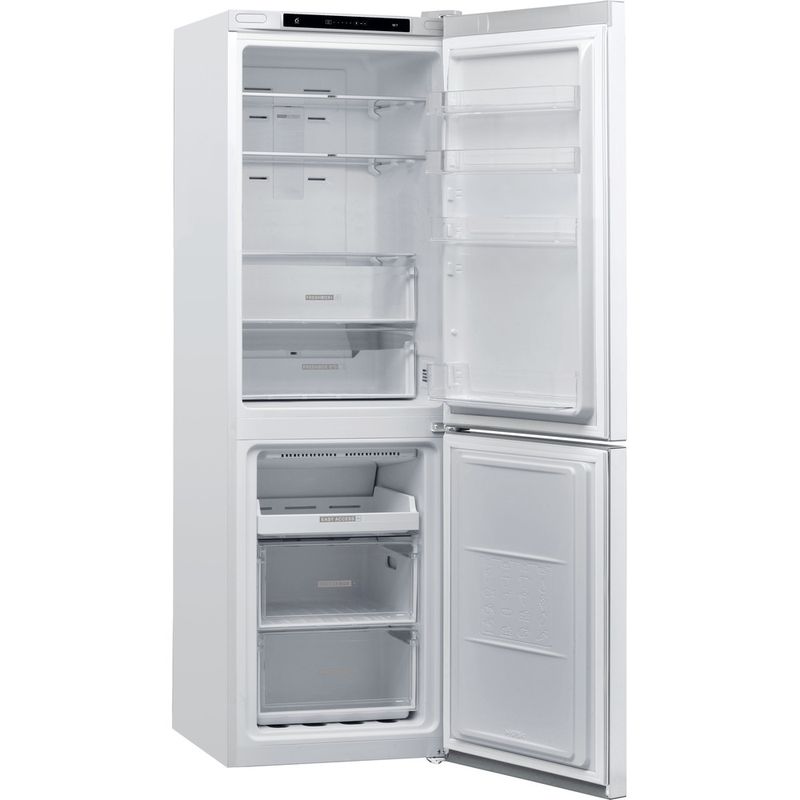 Whirlpool-Combine-refrigerateur-congelateur-Pose-libre-W7-821I-W-Blanc-2-portes-Perspective-open