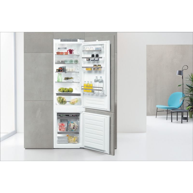 Combiné réfrigérateur-congélateur CoolArt 79 L, capacité : 79l, CEE F, compartiment congélateur : 9l, 2 niveaux, Tiroir à légumes, 2  compartiments de porte, faible niveau sonore : 41 dB, régla 79 Ltr