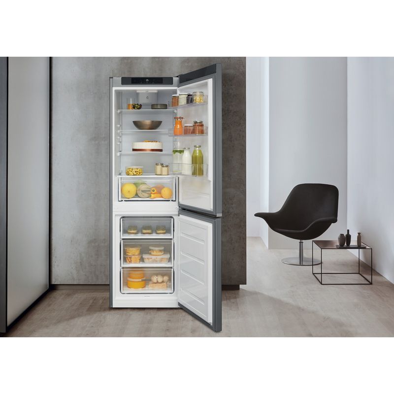 Whirlpool-Combine-refrigerateur-congelateur-Pose-libre-W5-821C-OX-2-Optic-Inox-2-portes-Lifestyle-frontal-open