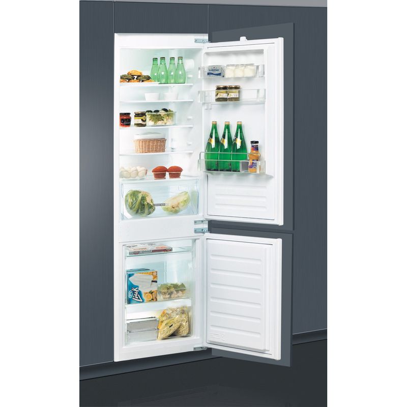 Whirlpool-Combine-refrigerateur-congelateur-Encastrable-ART-65021-Blanc-2-portes-Perspective-open