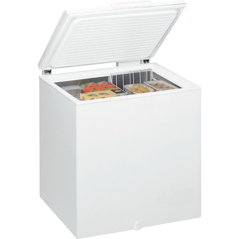 Whirlpool Congélateur Pose-libre WHM2110 Blanc Perspective open