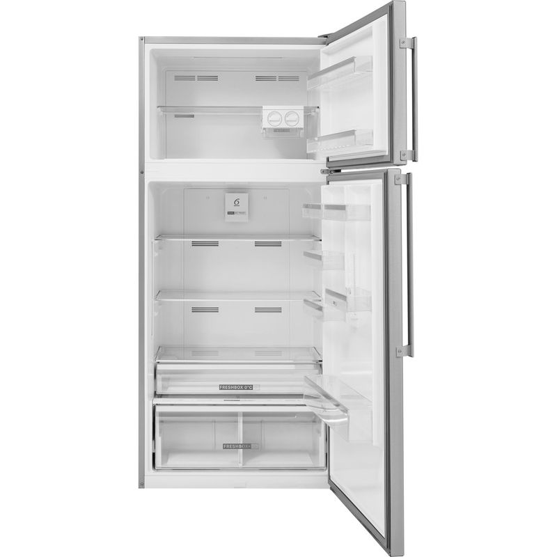 Whirlpool-Combine-refrigerateur-congelateur-Pose-libre-W84TE-72-X-2-Inox-2-portes-Frontal-open