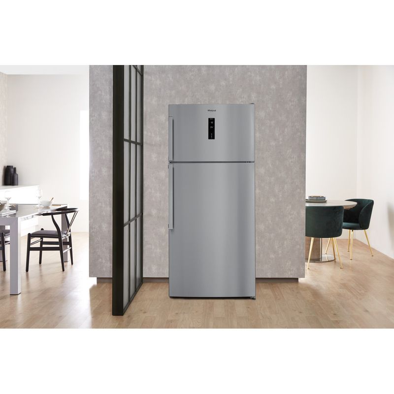 Whirlpool-Combine-refrigerateur-congelateur-Pose-libre-W84TE-72-X-2-Inox-2-portes-Lifestyle-frontal