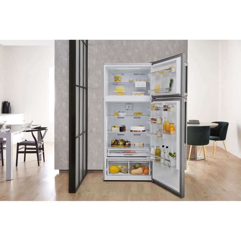 Whirlpool-Combine-refrigerateur-congelateur-Pose-libre-W84TE-72-X-2-Inox-2-portes-Lifestyle-frontal-open