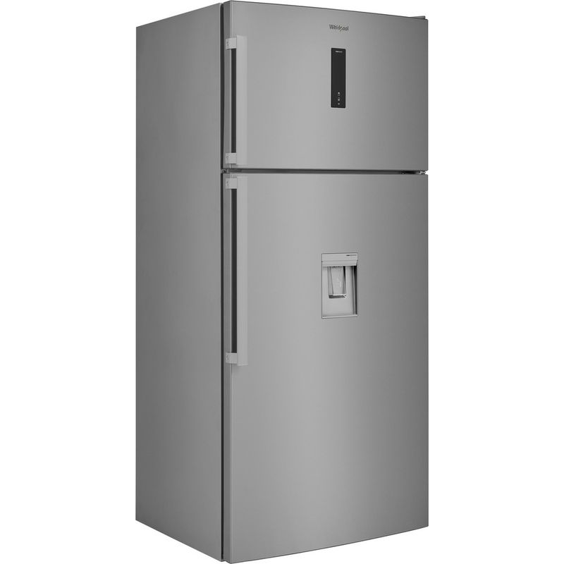 Whirlpool-Combine-refrigerateur-congelateur-Pose-libre-W84TE-72-X-AQUA-2-Inox-2-portes-Perspective