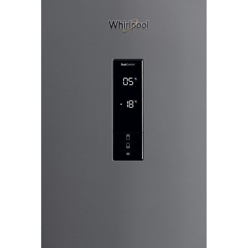 Whirlpool-Combine-refrigerateur-congelateur-Pose-libre-W84BE-72-X-2-Inox-2-portes-Control-panel