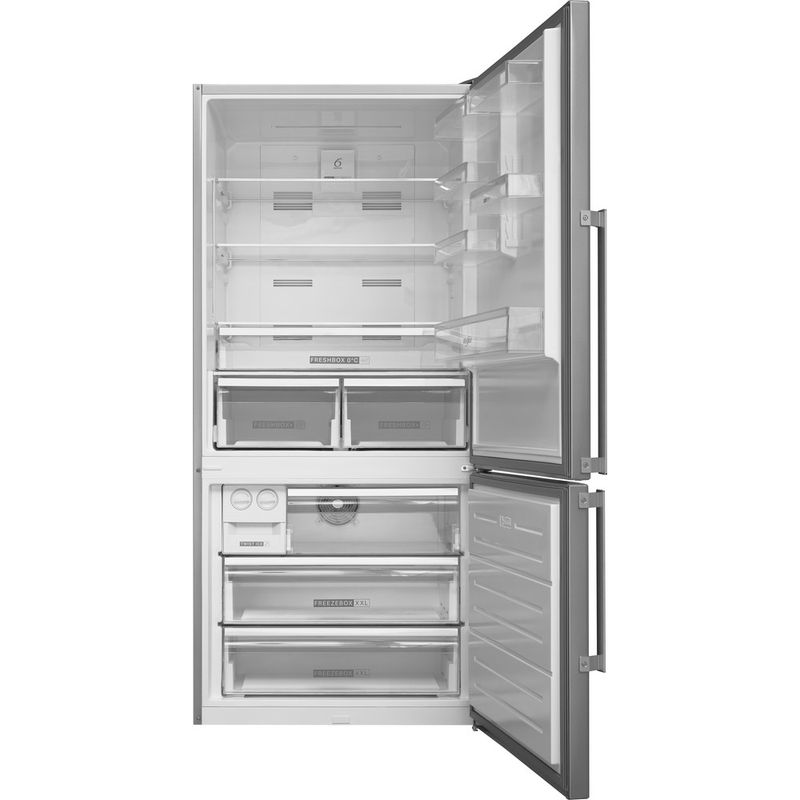 Whirlpool-Combine-refrigerateur-congelateur-Pose-libre-W84BE-72-X-2-Inox-2-portes-Frontal-open