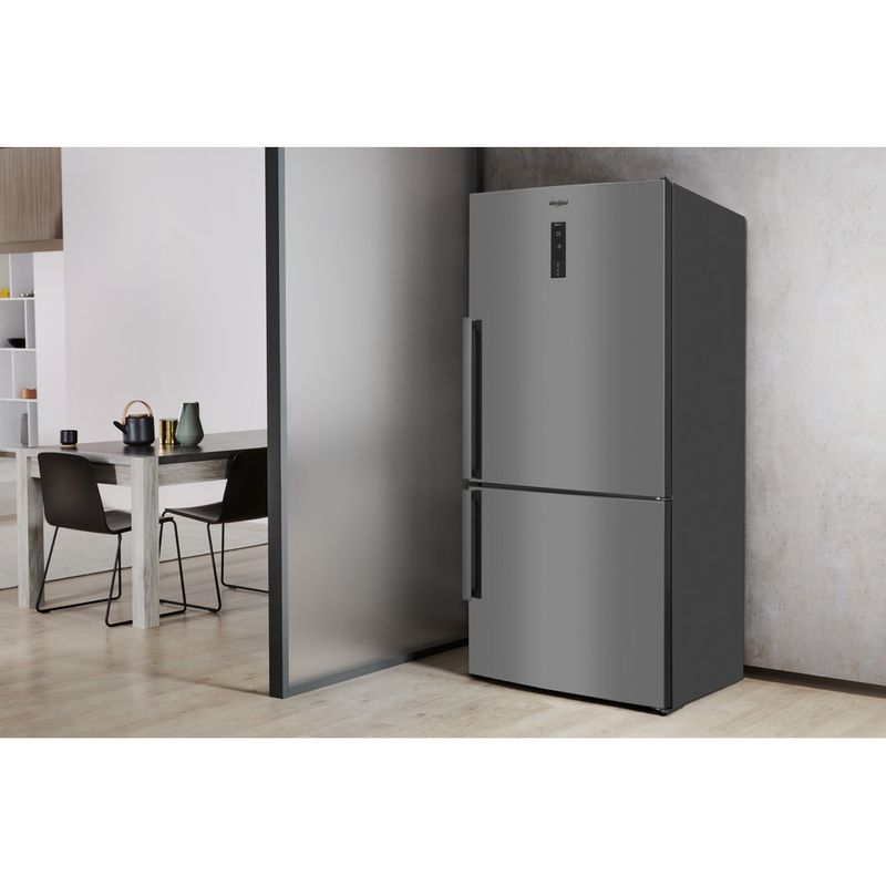Whirlpool-Combine-refrigerateur-congelateur-Pose-libre-W84BE-72-X-2-Inox-2-portes-Lifestyle-perspective
