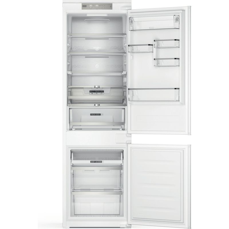 Whirlpool Combiné réfrigérateur congélateur Encastrable WHC18 T574 P Blanc 2 portes Frontal open