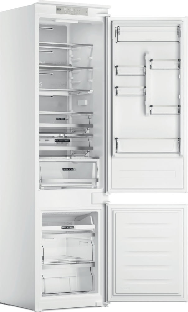 Whirlpool Combiné réfrigérateur congélateur Encastrable WHC20 T573 P Blanc 2 portes Perspective open