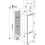 Whirlpool-Combine-refrigerateur-congelateur-Encastrable-WHC20-T573-P-Blanc-2-portes-Technical-drawing