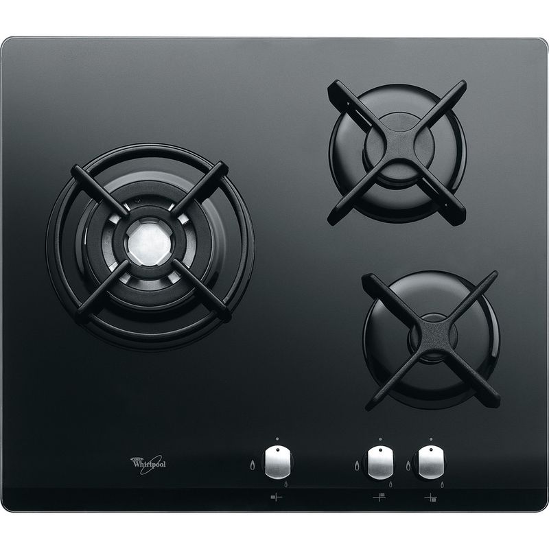 Whirlpool-Table-de-cuisson-AKT-404-NB-Noir-Gaz-Lifestyle-frontal